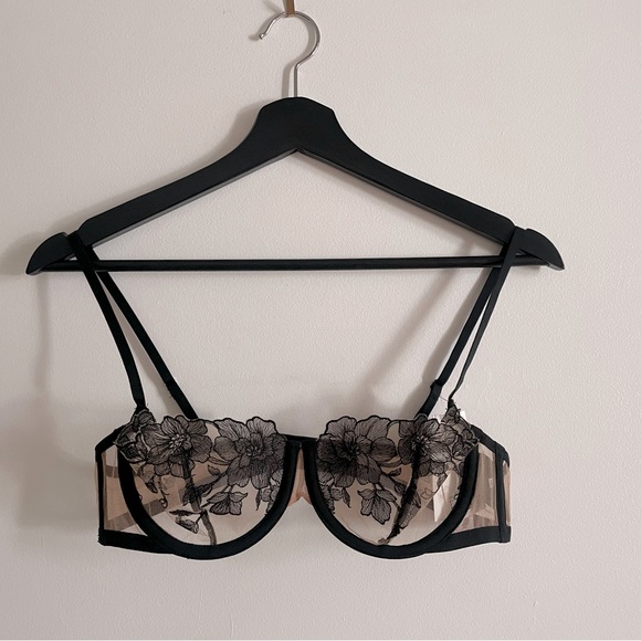 NWT: Lace sheer unlined balconette bra (H&M) - Picture 1 of 6